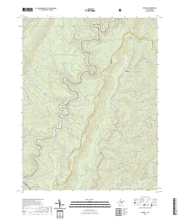 US Topo 7.5-minute map for Wildell WV