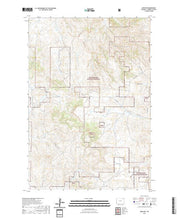 USGS US Topo 7.5-minute map for Adon NW WY 2021