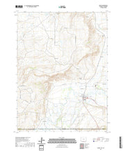 USGS US Topo 7.5-minute map for Baggs WYCO 2021