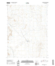 USGS US Topo 7.5-minute map for Barrel Springs SW WY 2021