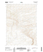 USGS US Topo 7.5-minute map for Benton Basin NE WY 2021