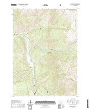 USGS US Topo 7.5-minute map for Blind Bull Creek WY 2021