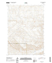 USGS US Topo 7.5-minute map for Blue Mesa East WY 2021