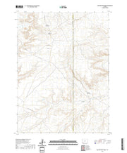 USGS US Topo 7.5-minute map for Butcher Knife Draw WY 2021