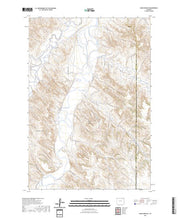 US Topo 7.5-minute map for Cabin Creek SE WY