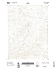 USGS US Topo 7.5-minute map for Campbell Ridge WY 2021