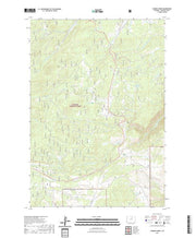 USGS US Topo 7.5-minute map for Caribou Creek WY 2021