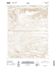 USGS US Topo 7.5-minute map for Cattail Ranch WY 2021