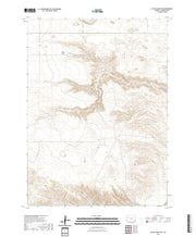 USGS US Topo 7.5-minute map for Cattail Ranch NE WY 2021