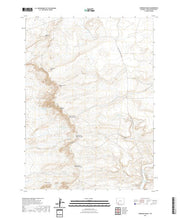 USGS US Topo 7.5-minute map for Chrisman Ranch WY 2021