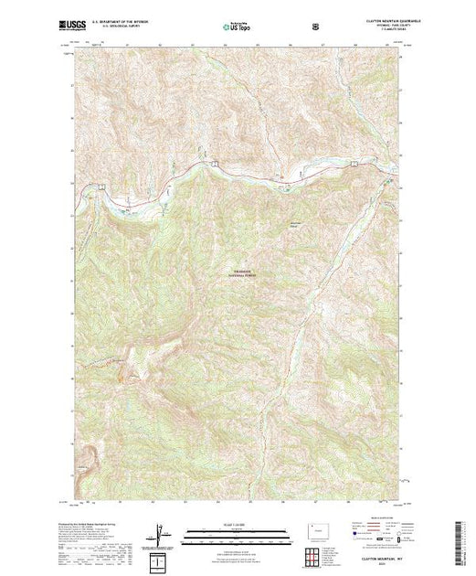 USGS US Topo 7.5-minute map for Clayton Mountain WY 2021 – American Map ...