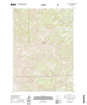 USGS US Topo 7.5-minute map for Cottonwood Peak WY 2021