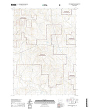 USGS US Topo 7.5-minute map for Darlington Draw East WY 2021