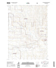 USGS US Topo 7.5-minute map for Darlington Draw West WY 2021