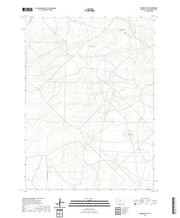 USGS US Topo 7.5-minute map for Dennison Cap WY 2021