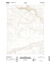 USGS US Topo 7.5-minute map for Diamond Flat WY 2021