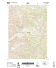 USGS US Topo 7.5-minute map for Dick Creek Lakes WY 2021