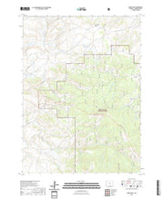 USGS US Topo 7.5-minute map for Divide Peak WY 2021