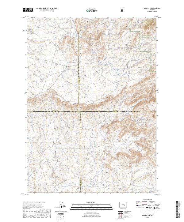 US Topo 7.5-minute map for Dugway Rim WY