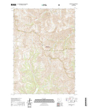 USGS US Topo 7.5-minute map for Dunrud Peak WY 2021