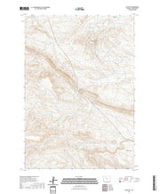 USGS US Topo 7.5-minute map for Elk Butte WY 2021