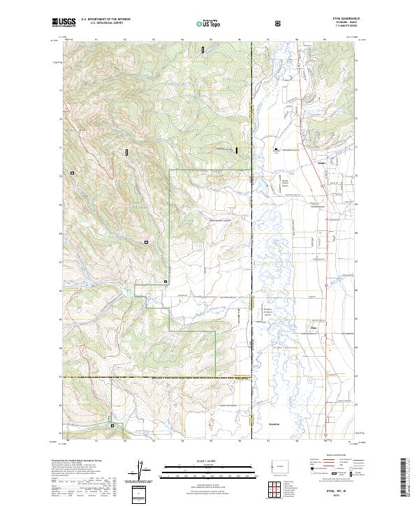 US Topo 7.5-minute map for Etna WYID