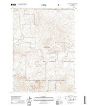 USGS US Topo 7.5-minute map for Fiddleback Ranch WY 2021