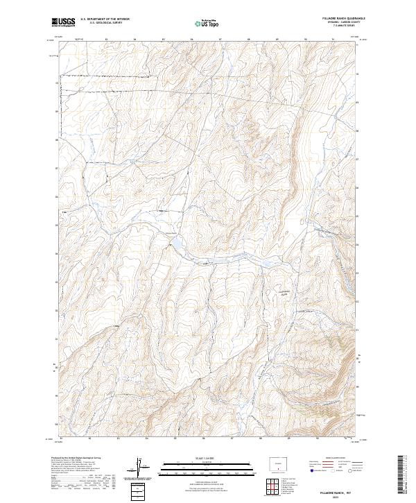 US Topo 7.5-minute map for Fillmore Ranch WY