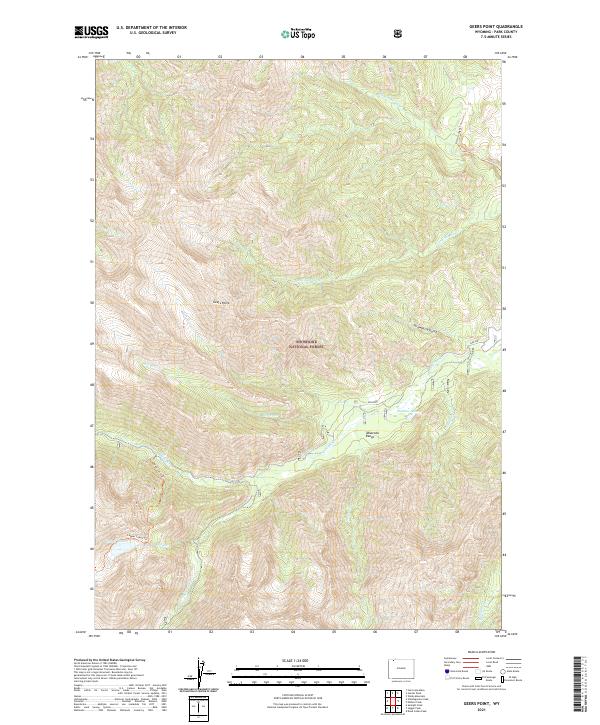 USGS US Topo 7.5-minute map for Geers Point WY 2021