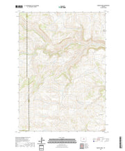 USGS US Topo 7.5-minute map for Gordon Creek WY 2021