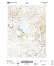 USGS US Topo 7.5-minute map for Guernsey Reservoir WY 2021