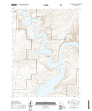 USGS US Topo 7.5-minute map for Halfway Hollow East WY 2021