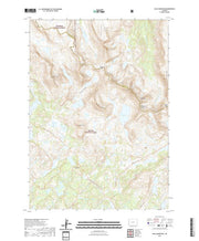 USGS US Topo 7.5-minute map for Halls Mountain WY 2021