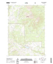 USGS US Topo 7.5-minute map for Hazelton Peak WY 2021