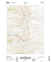 USGS US Topo 7.5-minute map for Hecla WY 2021