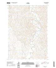 USGS US Topo 7.5-minute map for Hoe Ranch WY 2021