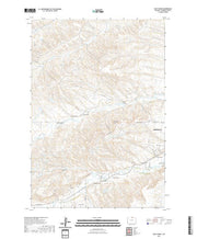 USGS US Topo 7.5-minute map for Hultz Draw WY 2021