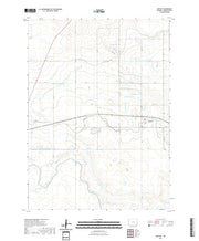 USGS US Topo 7.5-minute map for Huntley WY 2021