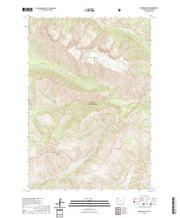 USGS US Topo 7.5-minute map for Hurricane Mesa WY 2021