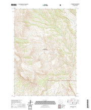 USGS US Topo 7.5-minute map for Jim Mountain WY 2021