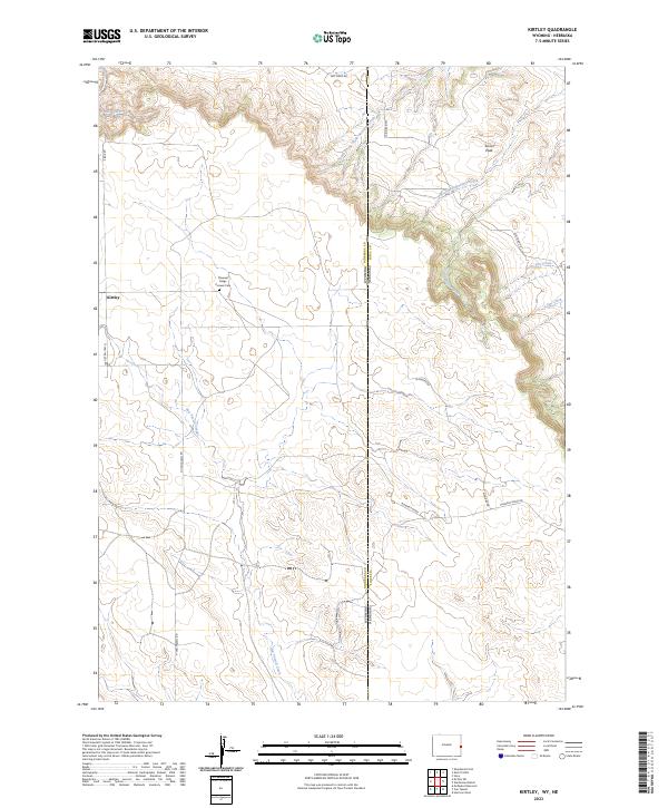 US Topo 7.5-minute map for Kirtley WYNE