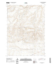 USGS US Topo 7.5-minute map for Little Indian Draw WY 2021