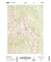 USGS US Topo 7.5-minute map for Man Peak WY 2021