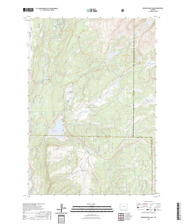 US Topo 7.5-minute map for Meadowlark Lake WY