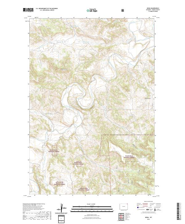 USGS US Topo 7.5-minute map for Mona WY 2021