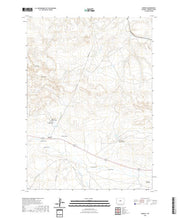 USGS US Topo 7.5-minute map for Moneta WY 2021