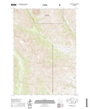 USGS US Topo 7.5-minute map for Monument Peak WY 2021