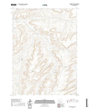 USGS US Topo 7.5-minute map for Monument Ridge WY 2021