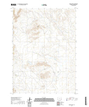 USGS US Topo 7.5-minute map for Moore Spring WY 2021