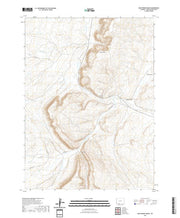 USGS US Topo 7.5-minute map for Mud Springs Ranch WY 2021